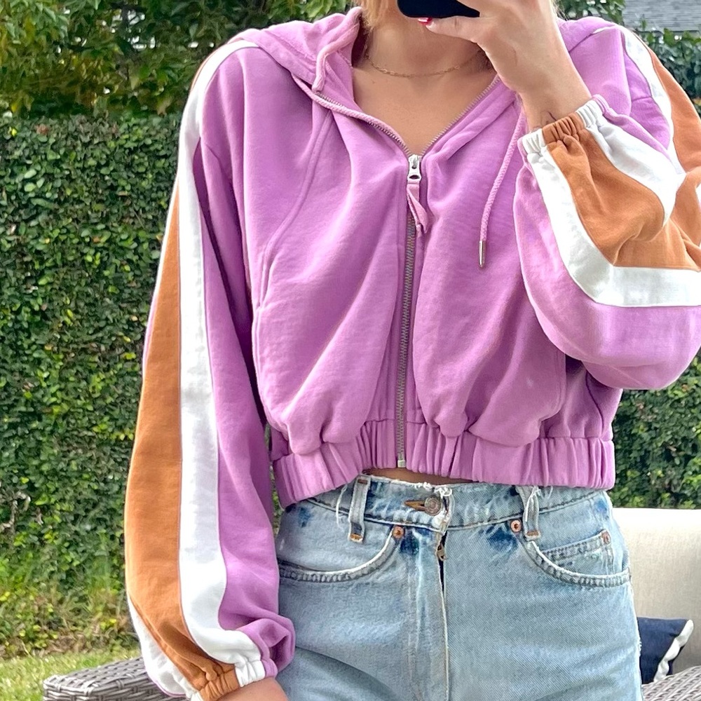LSpace cinched waist hoodie - Picture 1 of 7